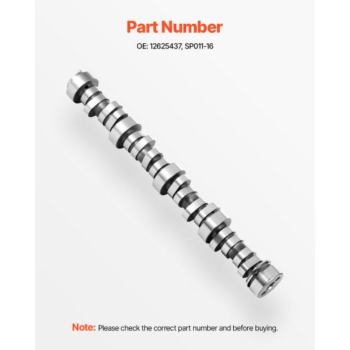 VEVOR Motornockenwelle 12625437 SP011-16 Cam NORRIS LKW 1999-2013 GM Gen3/4
