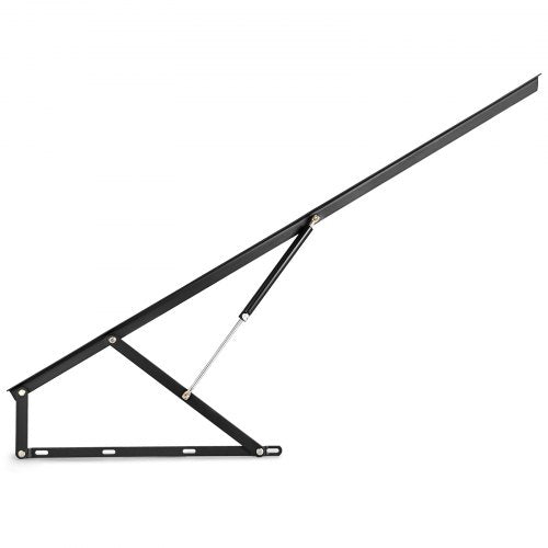 VEVOR Bett Lift Springaufbeschlag Bett 152 cm Lang, Bettbeschlag aus Stahl, Schwarz Hydraulische Bett Lift up Scharnier 60 kg Ladekapazität für Schlafsofas oder Betten mit einer Größe von 1,5 x 2 m