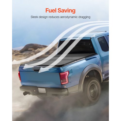 VEVOR Dreifach gefaltete Ladeflächenabdeckung Toyota Tundra Light 2014–2024