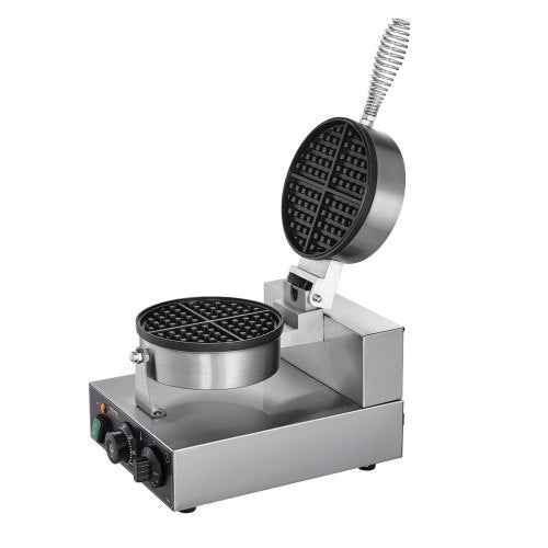 VEVOR Kommerzielles Waffeleisen Waffel Maker 1230W 4 Fächerfömige Waffeln