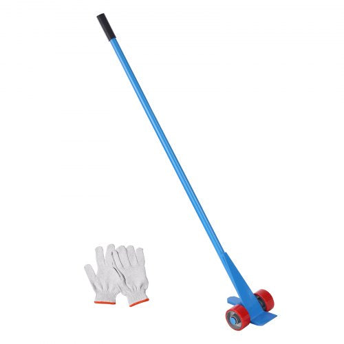 VEVOR Hebelstangen mit Rollen 152,4cm Palettenbrecher 4 Tonnen Tragfähigkeit Brechstangen Q235 Kohlenstoffstahl Abbruch-&amp; Hebelstange Lattenheber inkl.Handschuhe