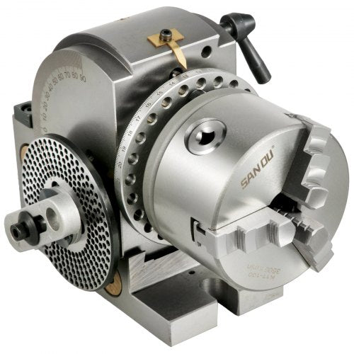 4" Teilapparat Rundtischteilkopf ø100mm Horizontal Vertikal Fräsmaschine Bs-0