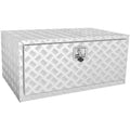 VEVOR Unterboden-LKW-Box, 914 x 610 x 610 mm Pickup-Aufbewahrungsbox, Aluminium-Diamantplatten-Werkzeugbox mit Schloss &amp; Schlüsseln, Wasserdichte Anhänger-Aufbewahrungsbox mit T-Griff-Verriegelung