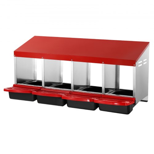 VEVOR Legenest Hühner 4 Abteile Hühnernest mit Belüftungslöchern 1060x525x475mm