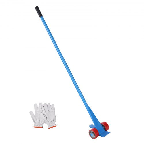 VEVOR Hebelstangen mit Rollen 152,4cm Palettenbrecher 4 Tonnen Tragfähigkeit Brechstangen Q235 Kohlenstoffstahl Abbruch-&amp; Hebelstange Lattenheber inkl.Handschuhe
