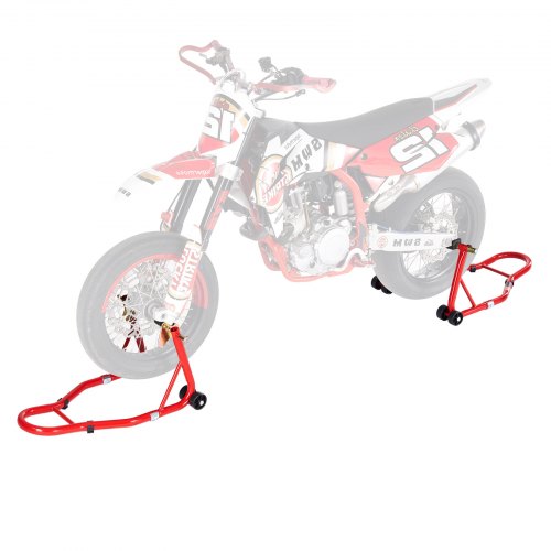 VEVOR Motorrad-Ständer vorne und hinten Spoolift Paddock-Schwinge Arm Rot 385kg
