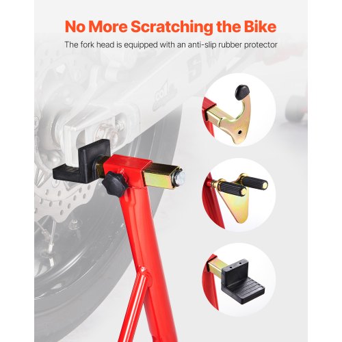 VEVOR Motorrad-Ständer vorne und hinten Spoolift Paddock-Schwinge Arm Rot 385kg