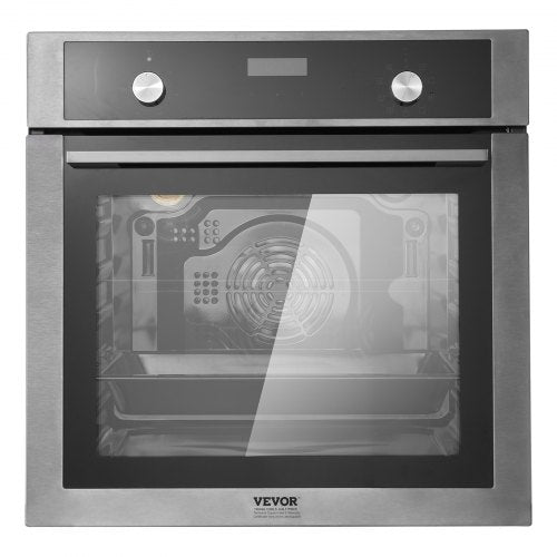 VEVOR Einzel-Wandofen Elektrischer Einbau-Wandofen 9 Funktionen 76L 3550W