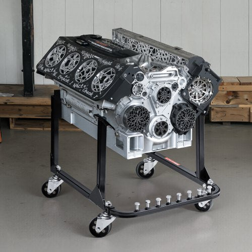 VEVOR Motorständer Motorhebebühne mit 4 Lenkrollen Hochleistungsstahl 340kg