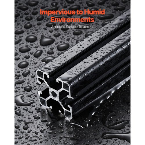 VEVOR 4er Set Aluprofil 600mm Nutenprofil 4040 Aluminium Linear Schiene