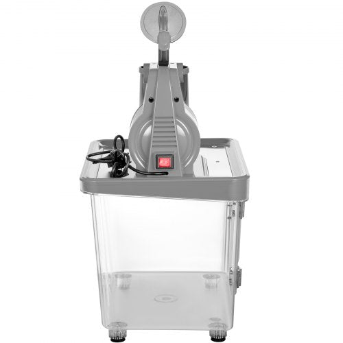 VEVOR Eiscrusher 3000 W Smoothie Maker Maschine mit Eisspeicherkapazität 34 L Silbriger Smoothie Mixer Edelstahl Maschine mit Doppelschneidkopf und