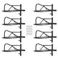 VEVOR 8er-Set Sattelhalter Wandmontage Sattelständer Stallbedarf Pferde Stahl