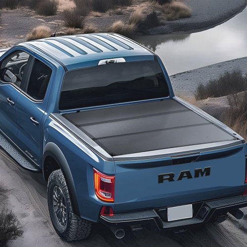 VEVOR Dreifach faltbare Ladeflächenabdeckung Ford F-150 (2015–2024) LED-Licht