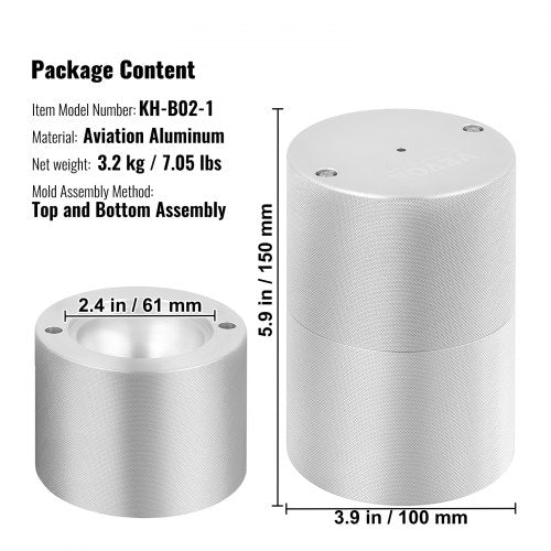 VEVOR Eiswürfelbereiter Eiswürfelformen Satz 60 mm, Eiswürfelform Eiskugelform mit Tropfschale &amp; Eiszange &amp; Glas, Strapazierfähige Eiswürfelformen Eiswürfelbehälter Silber Whisky, Americano