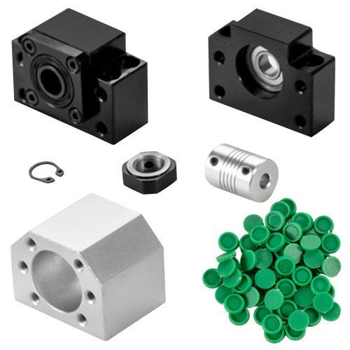 VEVOR Linearführung Linearfuehrunge Linearschiene mit 4 Stück Gleitblock Kugelumlaufspindel Führungsschiene für 3D-Drucker CNC-MaschineHgr 20-700 mm