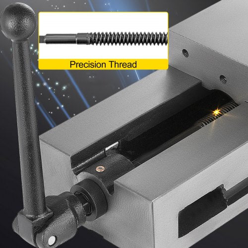 VEVOR Schraubzwingen-Schraubstock, 45 mm Backenhöhe 150 mm Kieferbreite Tischschraubstock, 29 KN Max. Spannkraft Werkbank Schraubstock, Schraubstock Drehbar aus Stahl, CNC Werkzeugmaschine Zubehör