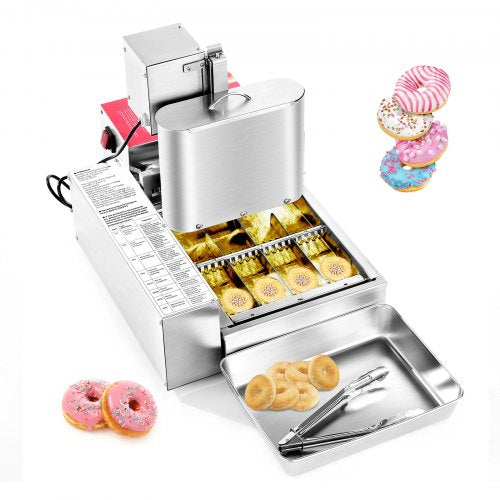 VEVOR Kommerzielle Automatische Donut Maschine Maker 4 Reihen 240 Stk./h