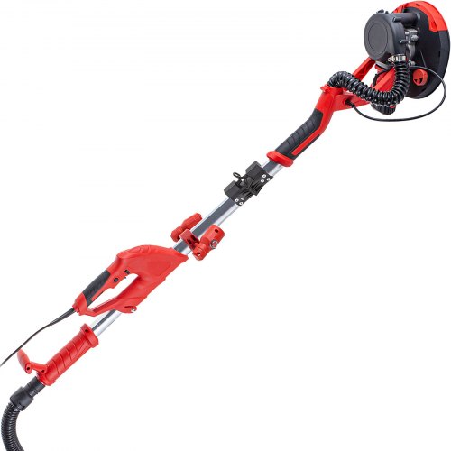 VEVOR Exzenterschleifer Schleifmaschine Trockenbauschleifer 225 mm 750W Schleifmaschine mit LED-Leuchtband Vakuumbeutel Handschuhe Schutzbrille