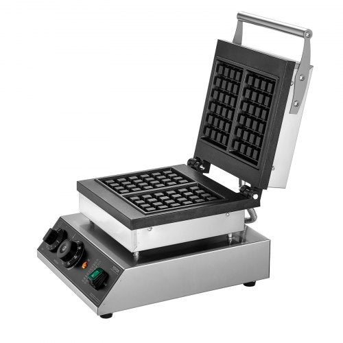 VEVOR Kommerziellen Waffeleisen Rechteck Waffel Bäcker Maschine 2kW 2 Waffeln