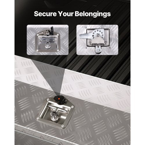 VEVOR Werkzeugkasten Aluminium für Ladeflächen von Pickups 762x330,2x330,2mm