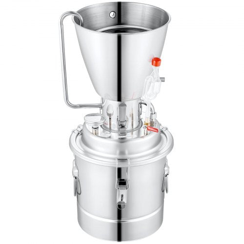 VEVOR Destillieranlage Wasser Alkohol Destillierer 70L,Haus Destillieranlage Destille Alkohol Silber 220-240V Moonshine Destilliermaschine