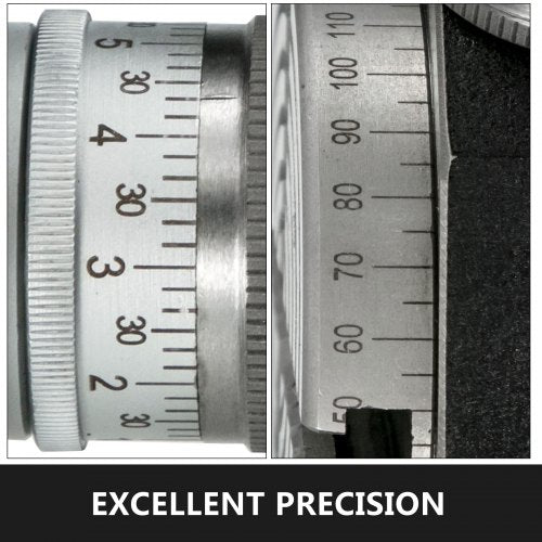 VEVOR Teilapparat Rundtisch 100mm Rundteiltisch Horizontal Vertikal Teilkopf Teilapparat schwenkbar zum Fräsen und Bohren