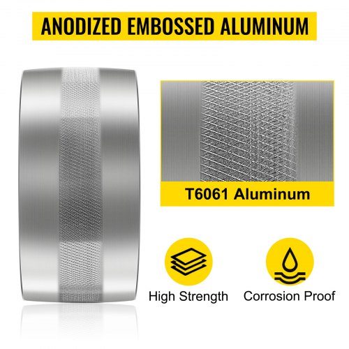 VEVOR CNC gefrästes Riemenschleifer-Set für Messerschleifer,Bandschleiferscheiben 100 mm Antriebsrad 75 mm Nachführrad Schleifer Riemenschleifer-Set 50