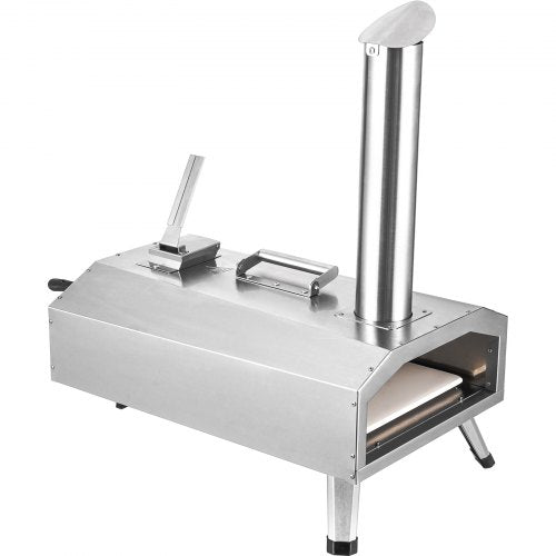 VEVOR Outdoor-Pizzaofen Tragbarer Holzpellet-Pizzaofen Edelstahl-Grill 30cm