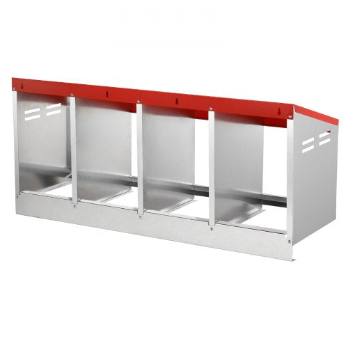 VEVOR Legenest Hühner 4 Abteile Hühnernest mit Belüftungslöchern 1060x525x475mm