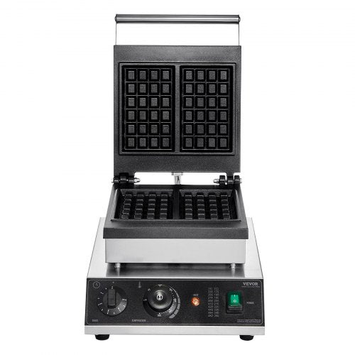 VEVOR Kommerziellen Waffeleisen Rechteck Waffel Bäcker Maschine 2kW 2 Waffeln