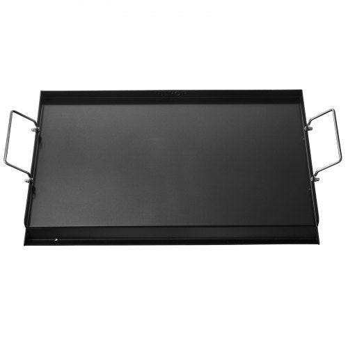 VEVOR Flache Grillplatte Grillpfanne Karbonstahl BBQ Kochgeschirr 606x360mm