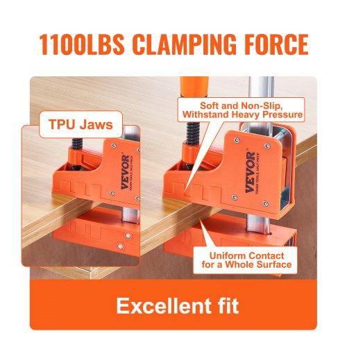 VEVOR Stangenklemmen für die Holzbearbeitung, 2er-Pack, 50 Zoll Parallelklemmen-Set, 1100 lbs Last