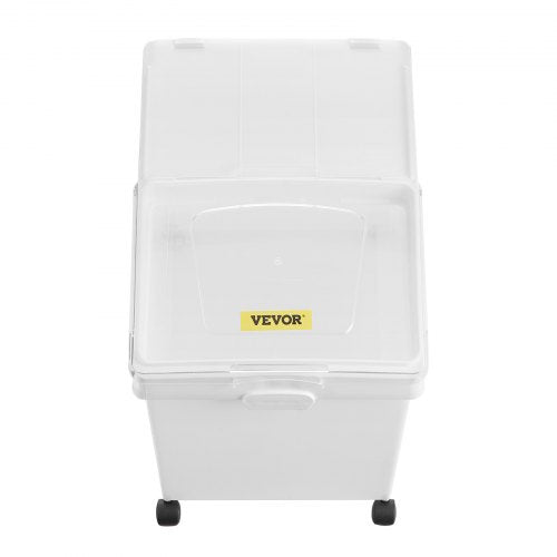 VEVOR Mehl und Reis Behälter Kapazität 25 kg, 3 Stück Aufbewahrungsbox Küche 35,5 x 50 x 45 cm, dreifach Vorratsdosen 14 x 19,7 x 17,7 Zoll weiß Speicherung für Getreide und anderen Trockenwaren