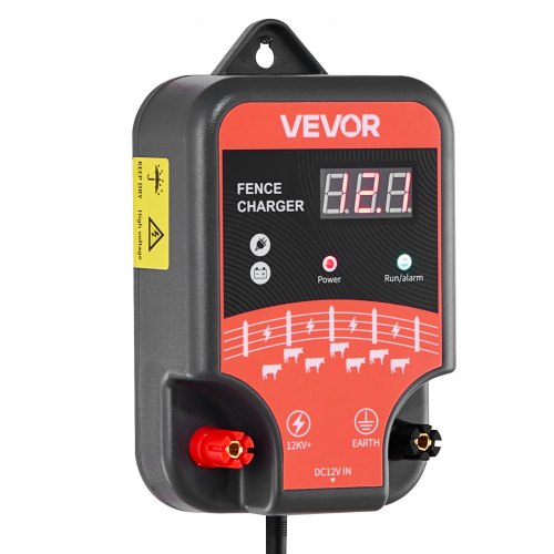 VEVOR Weidezaungerät 12kV 3J AC DC Elektrozaungerät 3km Reichweite Weidegerät