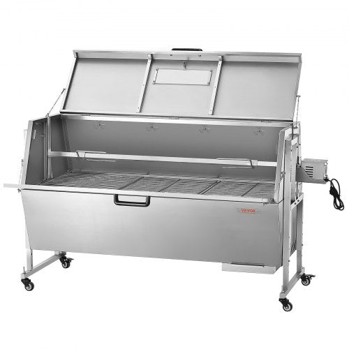 VEVOR Spanferkelgrill Lammgrill Drehspieß Lammfleisch Huhn 130kg 60W Edelstahl