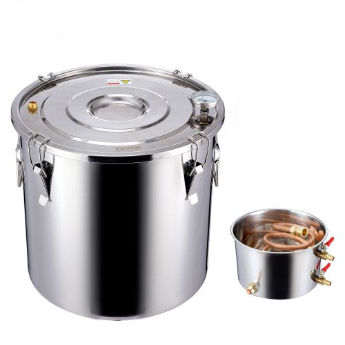 VEVOR 30L Alkohol Destilliergerät Destillierer Moonshine Still Edelstahl