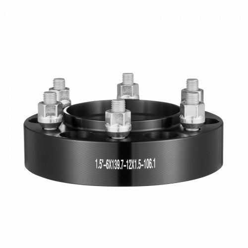 VEVOR 1,5 Zoll 6 x 5,5 Zoll Spurverbreiterungen Radadapter 6 Radschrauben