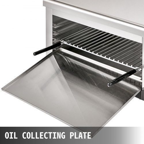VEVOR Lift Salamander Gastro Salamander 2000 W Salamander Grill Arbeitsbereich 45 x 26 cm