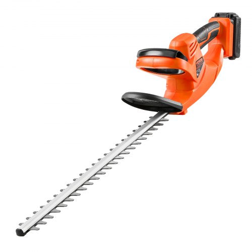 VEVOR Akku-Heckenschere Heckentrimmer Elektroheckenschere 51cm, Doppelklinge