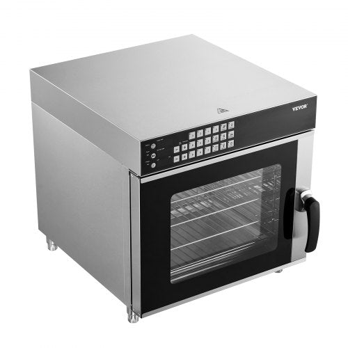 VEVOR Konvektionsofen Kommerzieller Toaster Bäcker Edelstahl 58L Ofen
