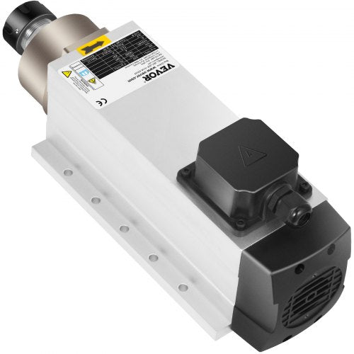 VEVOR Spindelmotor CNC Spindelmotor Luftgekühlte ER 25, Luftkühlung Spindelmotor 4 Kw, Luftgekühlter Motor für CNC Spannzangenfutter 1-18000 U / min Air Cooled Spindle Motor Wind Cooled