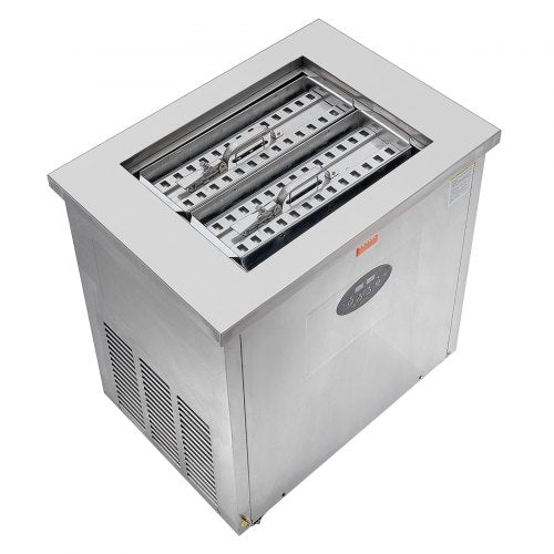 VEVOR Kommerzielle Eismaschine, 2 Formen-Set – 52-teiliges Eismaschine zum Herstellen von Eis am Stiel, Eislutscher aus Edelstahl, Eismaschine für Eisstäbchen für Bars, Cafés, Milchteeläden