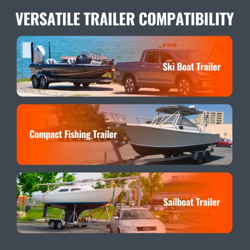 VEVOR L-Form 1,5 m Anhängerpfahl Bootsanhänger Anleitung Kurbelstütze Bootsführung, 30 cm Einstellbare Breite Boat Trailer Guide-on, Ersatzteile und Zubehör für Skiboot Fischerboot Segelbootanhänger