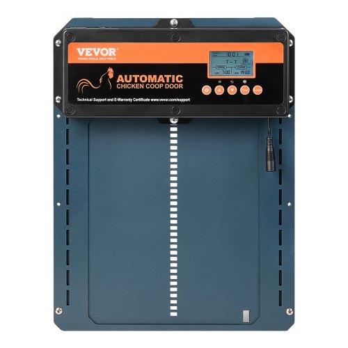 VEVOR Automatische Hühnerstall 21x26cm Türgröße Hühnerklappe IP44 Türöffner mit Lichtsensor Automatische Geflügelklappe Aluminiumlegierung Stallöffner LCD-Display -20 bis 60 °C Betriebstemperatur