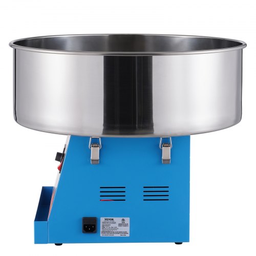 VEVOR Elektrische Zuckerwattemaschine, 1000 W Zuckerwattegeräte, Kommerzielle Zuckerwattemaschine mit Edelstahlschüssel &amp; Zuckerlöffel, Perfekt für Kindergeburtstage zu Hause, Familienfeiern (Blau)