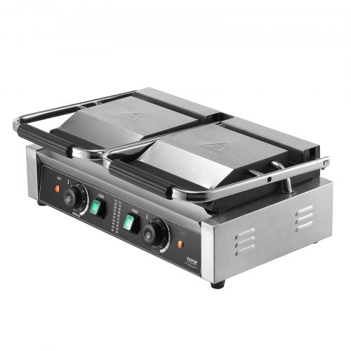 VEVOR Kommerzielle Panini Grill Doppelplatte Sandwichmaker-Platte 485x230mm