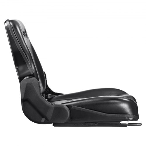 VEVOR Universal Traktorsitz aus PVC-Kunstleder und Polyurethanschaum Traktor Schleppersitz mit verstellbarer Rückenlehne und Mikro-Sicherheitsschalter Treckersitz Fahrersitz 160–340mm Schlitz