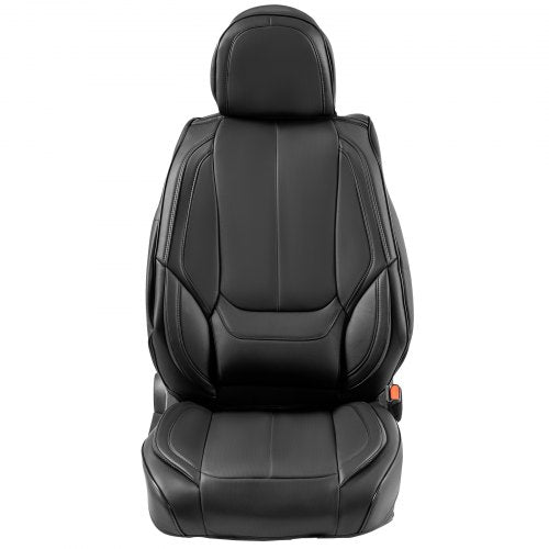 VEVOR Sitzbezüge, Universal-Autositzbezüge für Vordersitze, 6-teiliger Kunstleder-Sitzbezug, vollständig geschlossenes Design, abnehmbare Kopfstütze und Airbag-kompatibel, Autos, SUVs und Lkws