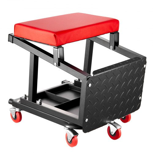 VEVOR Mechanikerhocker Rollbarer Arbeitssitz 136kg Tritthocker 360° Drehbar