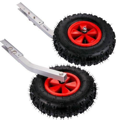 VEVOR Slipräder, Boot Räder Heckräder 500 lbs Tragfähigkeit, 12 Zoll Gummiräder, Schlauchbooträder Transporträder inflatable boat wheels für Schlauchboot Schlammboote Ruderboote Segeljollen